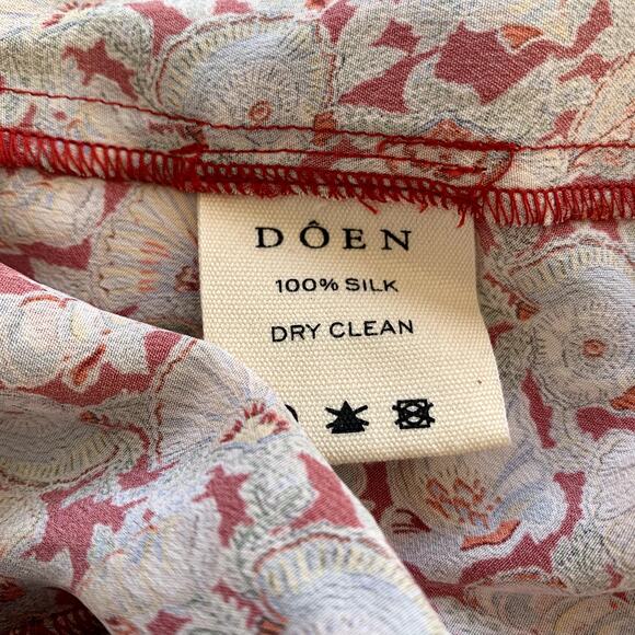 Doen Porto Silk Seashell Print Mini A Line Dress Tresors Da La Mer Soleil - Picture 11 of 11